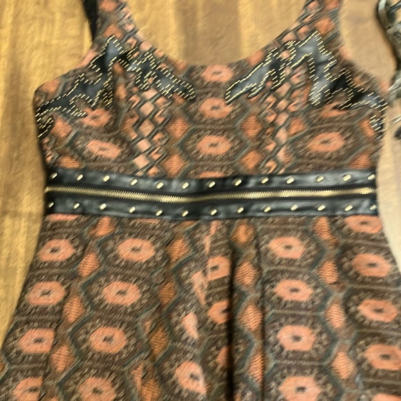 Free People Santa Anna Leather Trim dress - Picture 4 of 6